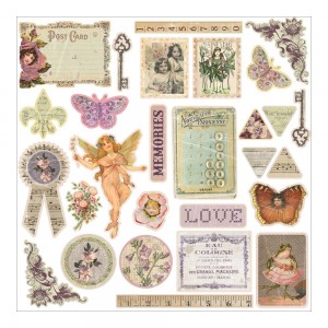 Fairy Rhymes Chipboard Stickers 12"X12"